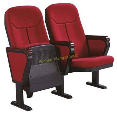 China Red Fabric Folding Auditorium Chairs With Writing Board / Cinema Theater Chairs for sale