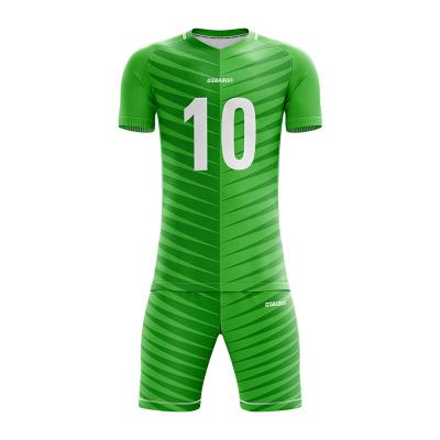 China China Factory Breathable Quick Dry Soccer Wear Cheap OEM Soccer Uniform Set Custom Soccer Jersey Soccer Uniform For Men for sale