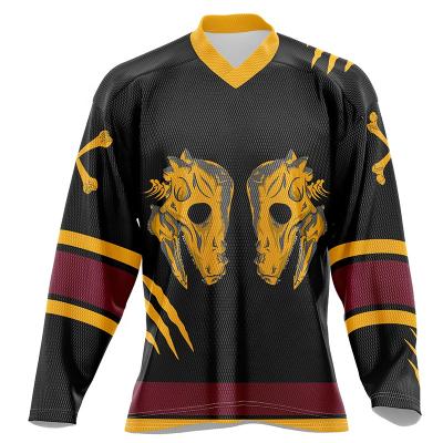 China OEM quick dry ice hockey jersey, custom design ice hockey wear, ice hockey jersey/ice hockey goalie lace for sale