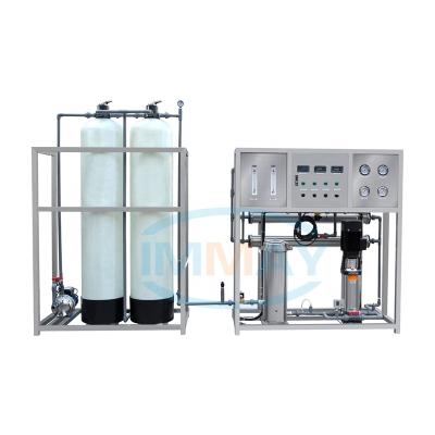 China Filtration 500L/H 1 Pass FRP RO Water Treatment System Water Purifier For Liquid Soap Production Line for sale