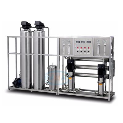 China Filtration 2 Stages 500L Desalination Water Purifier RO Alkaline Water Treatment Plant For Residential Use for sale