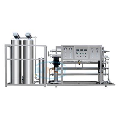 China Filtration Stainless Steel Drinking Water Purification Two-Pass RO Aquatic Plant With UV Light for sale