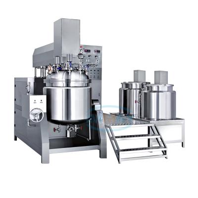 China food & Beverage Factory Factory Supply Stainless Steel Industrial Vacuum Homogeneous Emulsifying Mixer With Hydraulic Lifting for sale