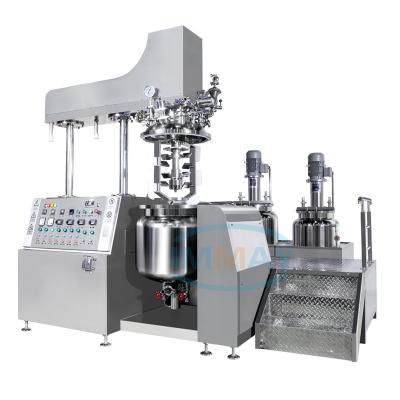 China food & Beverage Factory Factory Supply Stainless Steel Industrial Vacuum Homogeneous Emulsifying Mixer With Hydraulic Lifting for sale