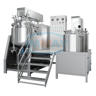 China food & Beverage Plant Vacuum Hydraulic Lifting Emulsifying Mixer For Sauce Plant High Pressure Stainless Steel Homogenizer Price for sale