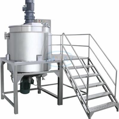 China Liquid With Hanging Solids Operation Shampoo Production Equipment 500L Easy Liquid Detergent Mixing Tank Making Machine for sale