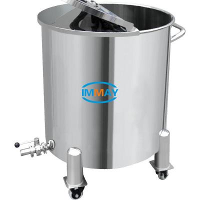 China Food/Cosmetic/Pharmaceutical/Chemical Industries CE Certificated 300L Hinge Open Cover Shampoo Storage Tank Mobile Stainless Steel Container for sale