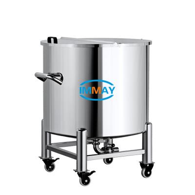 China Food/cosmetic/pharmaceutical/chemical industries factory supply 200L 500L 1000L 1500L 2000L 3000L stainless steel tank with cover for sale