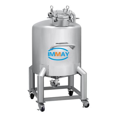 China Food/cosmetic/pharmaceutical/chemical industries factory supply 200L 500L 1000L 1500L 2000L 3000L stainless steel open top storage tank for water oil cream for sale