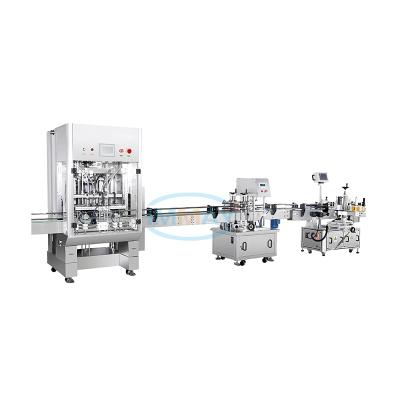 China Food High Precision 100-1000ml 4 Nozzle Automatic Shampoo Filling Machine With Servo Control for sale