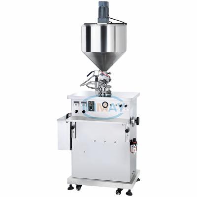 China Hot Selling Industrial Cost-effective 25-250ml Food Thermostatic Vaseline Filling Machine With Mixing Function for sale