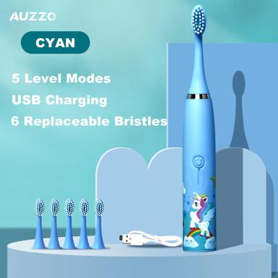 China Electric Toothbrush Reclassicalable Cartoon Kids Deep Cleaning Smart Toothbrush for 3-15 Years Old IPX7 Children Waterproof Electric Toothbrush for sale