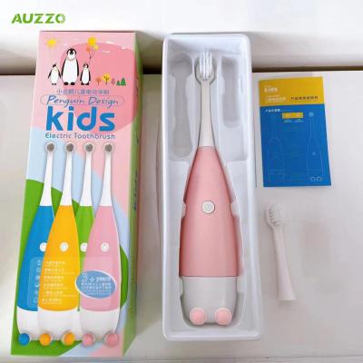 China Penguin Shape Design Kids Sonic Electric Toothbrush Children Ultrasonic Deep Cleaning Electric Toothbrush For Kids Baby Sonic Toothbrush for sale