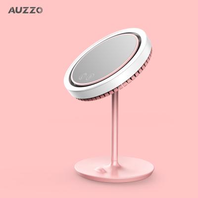 China Protable makeup travel folding mirror rechargeable battery dressing table mirror with lights for sale