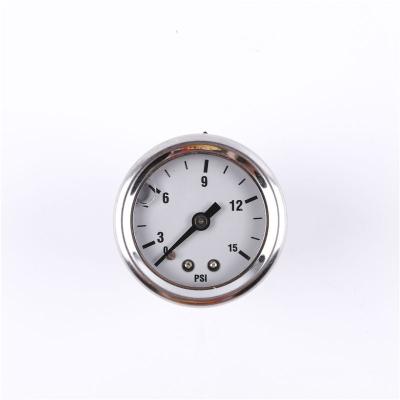 China High Quality Stainless Steel Half Brass Wire Pressure Gauge Oil Filled For Gas for sale