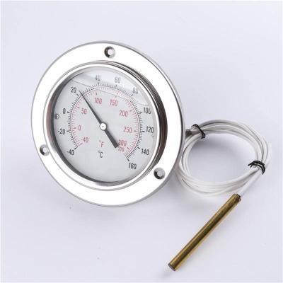 China Stainless Steel Case Liquid Filled Capillary Thermometer for 80mm Mechanical for sale