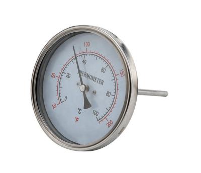 China Stainless steel case connection brass thermo-pressure gauge for industrial 60mm for sale