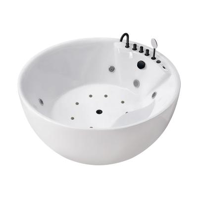 China New Design Free Around Acrylic Freestanding Bathtub Bubble Surf Whirlpool Massage Bathtub for sale