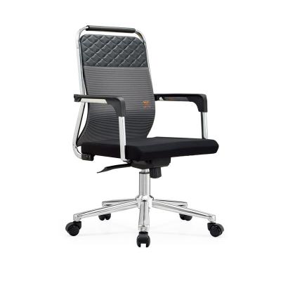 China (Size) Wholesale Adjustable Office Furniture Chair Swivel Mesh Leather Back Lift Comfortable Computer Desk Chair for sale