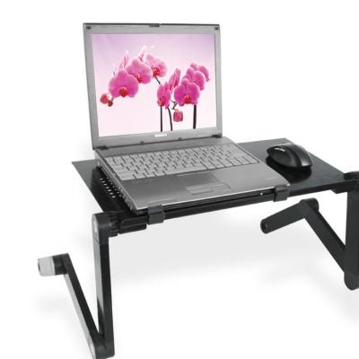 China Guangdong Cheap Aluminum Foldable Adjustable Rotating Table Foldable+Adjustable Folding Home Office Laptop Cooling Desk for sale