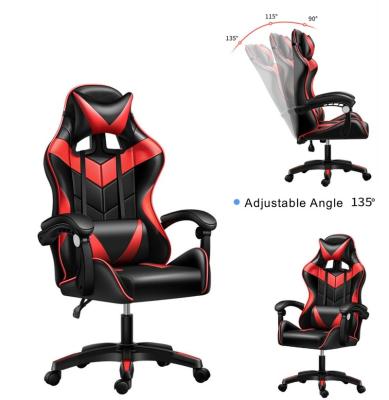 China Adjustable Sponge Seat (Height) RGB High Quality Cheap Electric Swivel Leather Adjustable Desk Racing Gaming Chair for sale