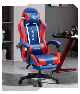 China (Size) Ergonom RGB Adjustable High Quality Luxury Adjustable Gaming Leather Chair With Footrest for sale