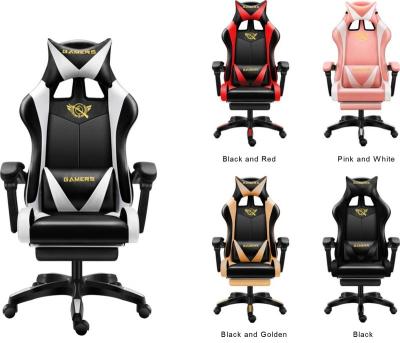 China Wholesale Modern Adjustable (Height) Leather Swivel Sit RGB Black PC Racing Gaming Chair for sale