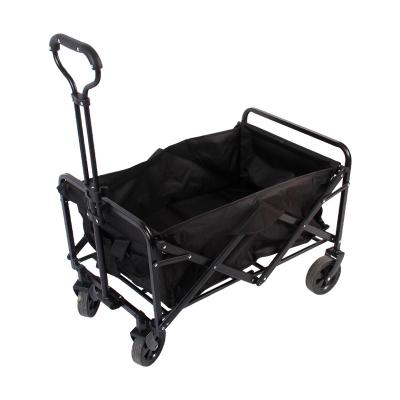 China Outdoor four wheel camping cargo hand push folding cart portable folding shopping trolley for sale