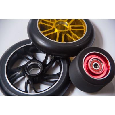 China Pro scooter wheel metal core extreme pu wheel for pro scooter, pro stunt scooter pu wheel, roller pu wheel make by metal hub for sale