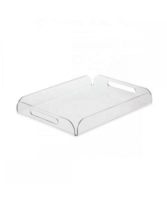 China TF 2021 Acrylic Dessert Tray Wedding Clear Acrylic Drink Serving Tray for sale