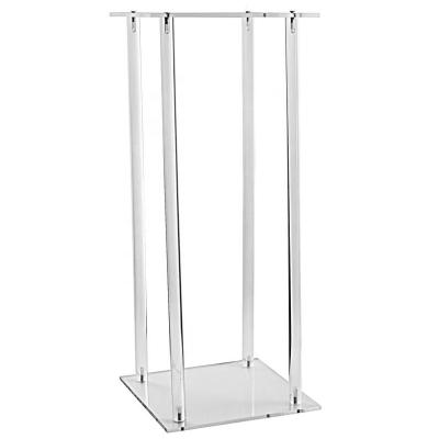 China TF ACRYLIC Clear Acrylic Modern Rectangular Tall Stand Wedding Centerpiece for sale