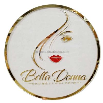 China Custom Acrylic Store Acrylic Logo Store Symbol Rose Gold Party Decor Custom Mirror Wedding Name Sign BabyShower for sale