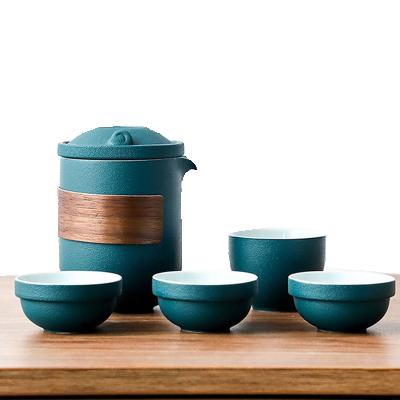 China Best Travel Stocked Wholesale Outdoor Portable Tea Set For Gift Tea Ceremony Accessories Supplier High Quality KuaiKe Cup for sale