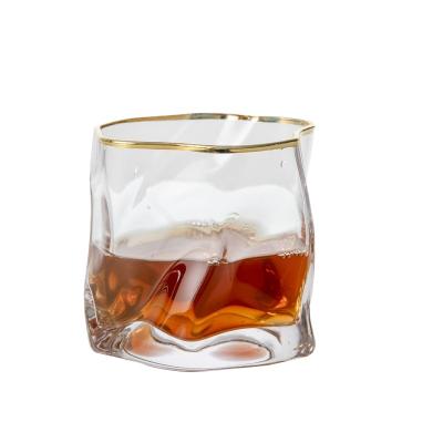 China Wholesale Customization Japanese-style twisted transparent twisted glass cup water transparent high temperature resistant glass cup for sale