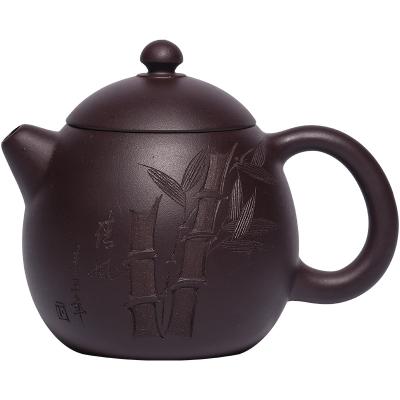 China Factory Stocked Wholesale Hot Selling High Quality Reusable Purple Teapot Yixing Clay Teapot Chinese Zisha Classic for sale