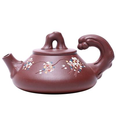 China Factory Stocked Hot Selling Authentic Purple Chinese Teapot Classic Yixing Clay Teapot Hand-Made New Style Zisha Purple Teapot for sale