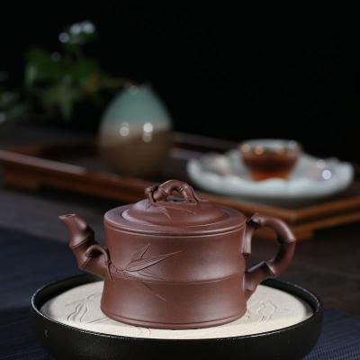 China Wholesale Hot Sale Purple Stocked Classic Yixing Clay Teapot Authentic Customizable Factory Zisha Handmade Chinese Teapot for sale