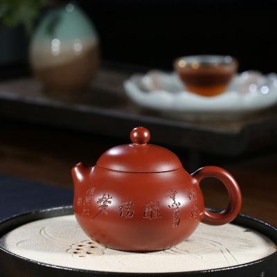 China Factory Stocked Hot Selling Purple Zisha Classic Teapot Customizable Authentic Chinese Handmade Wholesale Clay Teapot Yixing for sale