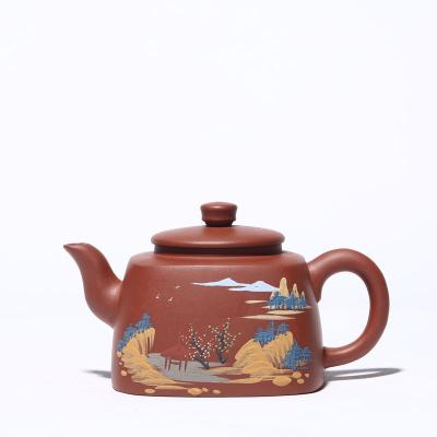 China Chinese Stocked Teapot Clay Teapot Water Bottle Purple Clay Teapot Simple Design Hot Selling Style for sale