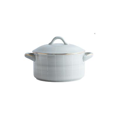 China Factory Sustainable Supply Attractive Price Thickened White Insulation Ceramic Food Soup Bowls for sale