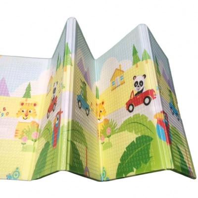 China Non-Toxic Waterproof Thicken Play Mat Double Sides Baby Play Mat Xpe Folding Mat Game for sale