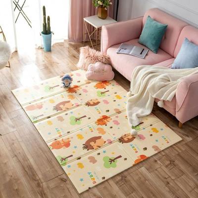 China High Quality Waterproof Non-Toxic Thicken Colorful Non-Toxic Crinkle Mat Foldable Baby Play Mat Baby Play Mat for Kids for sale