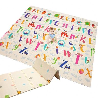 China Non-Toxic Waterproof Baby Activity Mat Kids Large Folding Crawling Mat Xpe Baby Mat Play Mat for sale