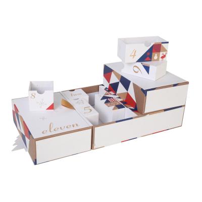 China 2022 New Arrival Handmade Product Box Packaging Custom Cosmetic Boxes Funny Advent Calendar Boxes For Gift Sets for sale