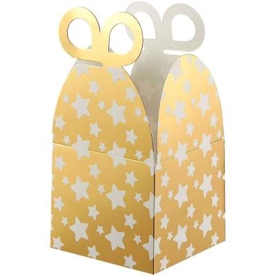 China Mini Recycled Materials Gold Kraft Paper Sock Candy Jewelry Packing Case Gift Box Gift Box Packaging Paper Small for sale