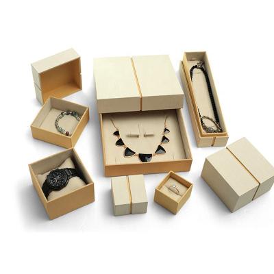 China Recycled Materials Wholesale Luxury Small Cardboard Jewelry Storage Boxes Packaging Magnetic Jewelry Box Paper Necklace for sale