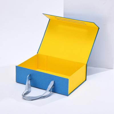 China Recycled Cardboard Magnetic Shoe Boxes Low MOQ Clothes Materials Luxury Paper Foldable Rigid Storage Gift Box With Custom Logo for sale