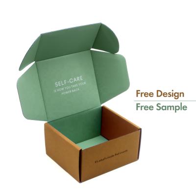 China Handmade Small Cardboard Cosmetic Folding Kraft Paper Box Gift Packaging Boxes Custom Mailing Boxes for sale