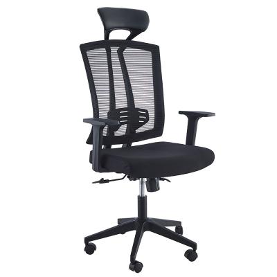 China Comfortable Ergonomic Chair High Back Stretch And Arme Adjustable Office Chair With Nylon Base for sale