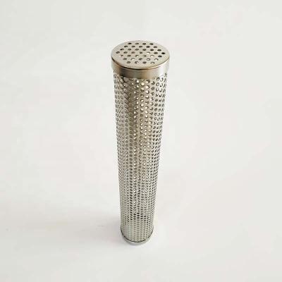 China Factory high quality 304 stainless steel perforated filter tubes/perforated tube barrel/metal mesh filter for sale